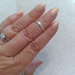 .925 Silver band ring